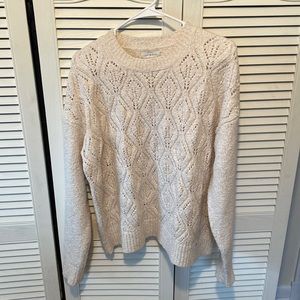 Lucky brand sweater. Cream color. Size large